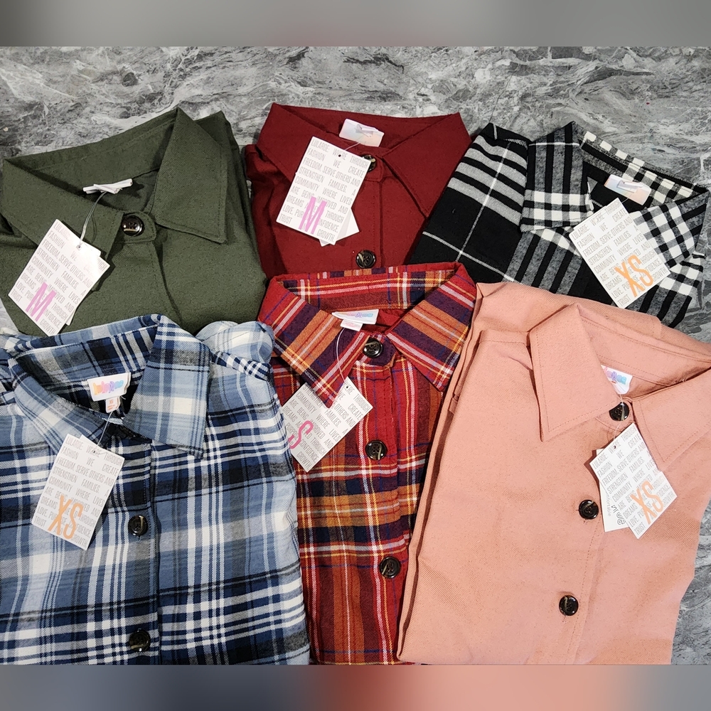 Lot Of Lularoe Abagial Button Ups. NWT